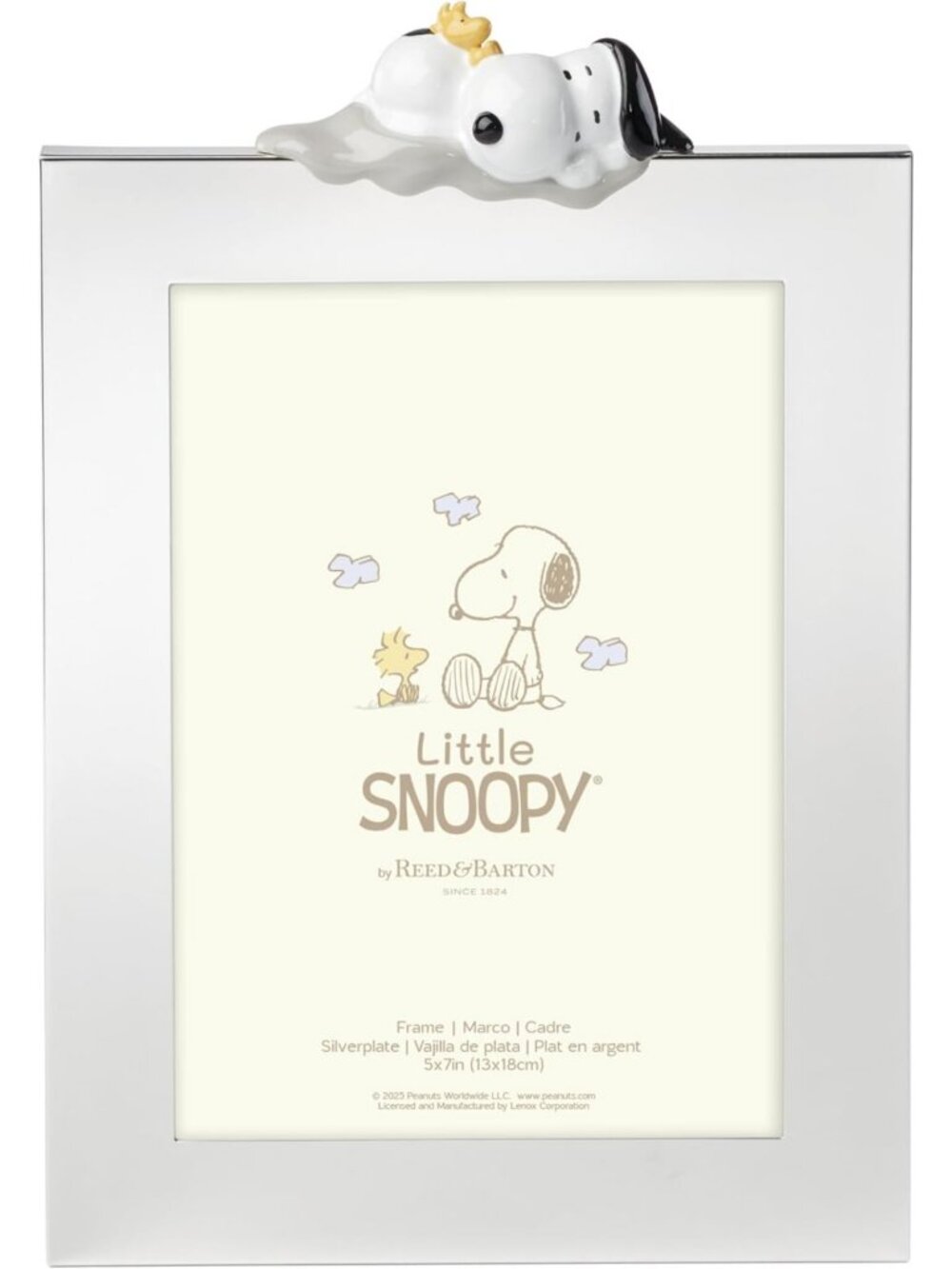 Snoopy 5x7 Picture Frame - Cute Cartoon Decor, Perfect for Home or Office